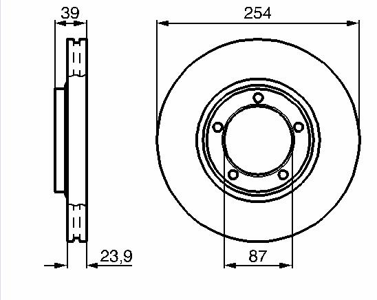 986478714 Bosch tarcza hamulcowa przednia