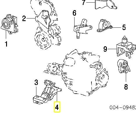 04861574AD Chrysler wspornik lewej poduszki (podpory silnika)