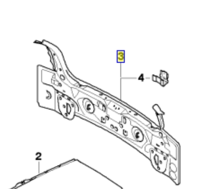 Panel bagażnika tylny do BMW 1 (E81, E87)