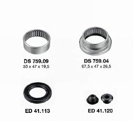 Silentblock wahacza tylnego (zestaw) SNR KS55904 cena, od 28,10 USD