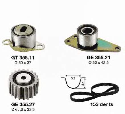 CT935K2 Continental/Siemens Pasek rozrządu, zestaw