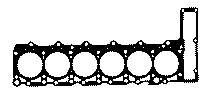 6060160120 Mercedes uszczelka głowicy cylindrów