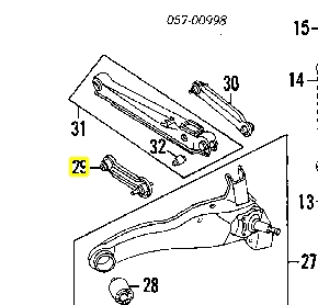 MR491347 Mitsubishi Drążek poprzeczny zawieszenia tylnego