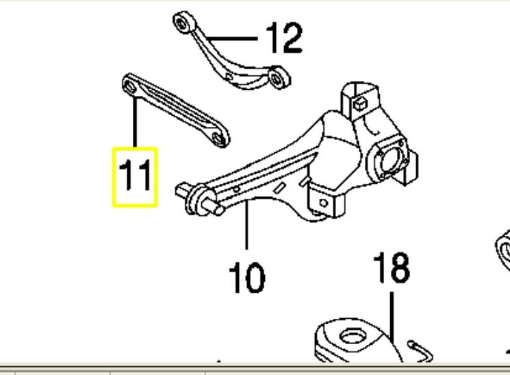 EG2128500B Mazda Drążek poprzeczny zawieszenia tylnego