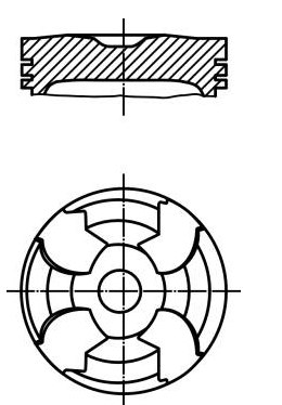 Tłok, komplet do jednego cylindru, STD A6060300617 Mercedes