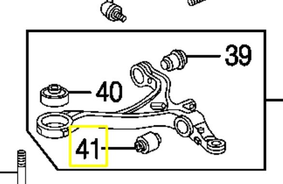 51810TA0A01 Honda Silentblock przedniego wahacza dolnego
