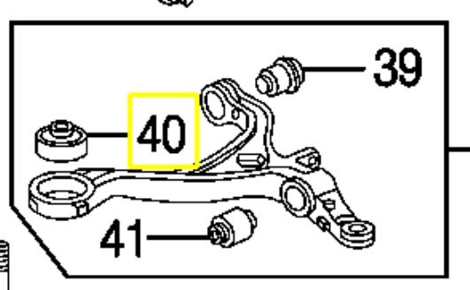 Silentblock przedniego wahacza dolnego Honda 51391TA0A01 cena, od 16,45 USD