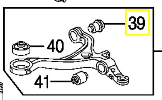 Silentblock przedniego wahacza dolnego Honda Accord 8 (CU)