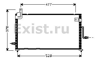 Chłodnica klimatyzacji General Motors 96569392 cena, od 90,67 USD