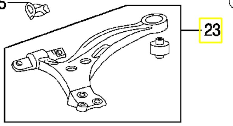Wahacz zawieszenia przedniego dolny prawy BS279R Japan Parts