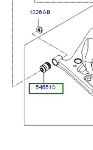 5455107000 Hyundai/Kia Silentblock przedniego wahacza dolnego