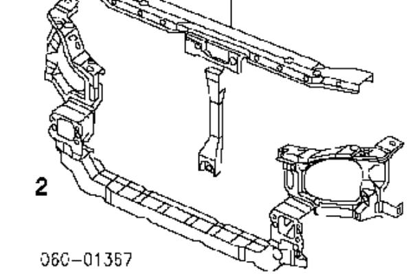 Osłona chłodnicy dolna (panel mocowania reflektorów) Hyundai Santa Fe 1 