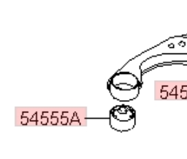 Silentblock przedniego wahacza dolnego KIA Magentis 2 (GE)