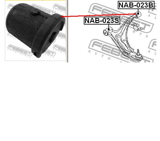 Silentblock przedniego wahacza dolnego Chrysler 04616931 cena, od 9,28 USD