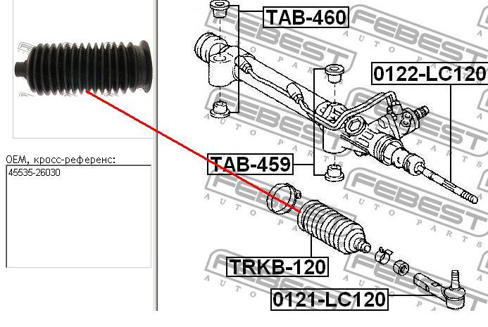 T1865RZ RBI osłona mechanizmu kierowniczego (maglownicy)