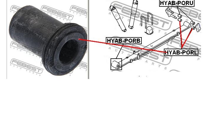 5525644000 Hyundai/Kia Silentblock tylnego resoru tylny