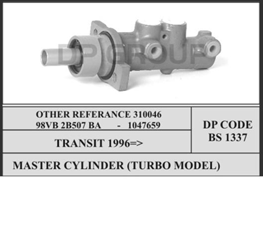 310046 Ford Główny cylinder hamulców