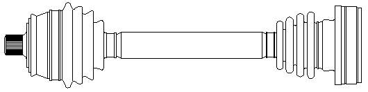 1J0407271F VAG Półoś napędowa przednia lewa