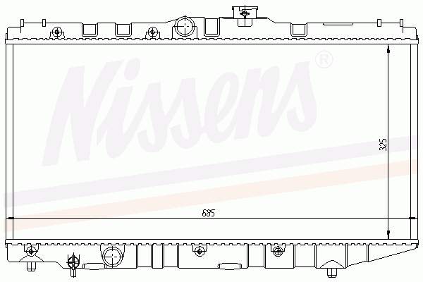 Chłodnica silnika 64718 Nissens