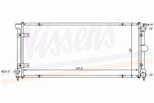 Chłodnica silnika VAG 191121251C cena, od 60,59 USD