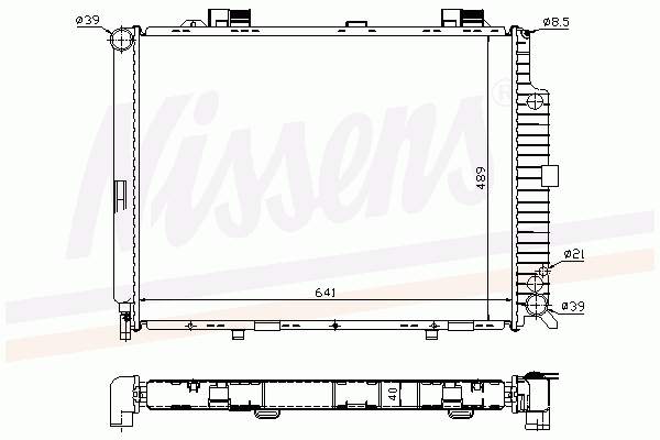 Chłodnica silnika Nissens 62689A