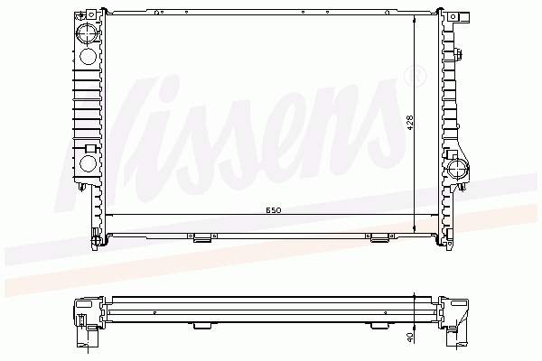 Chłodnica silnika Nissens 60693A