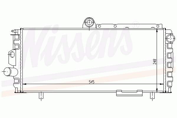 Chłodnica silnika Nissens 60010