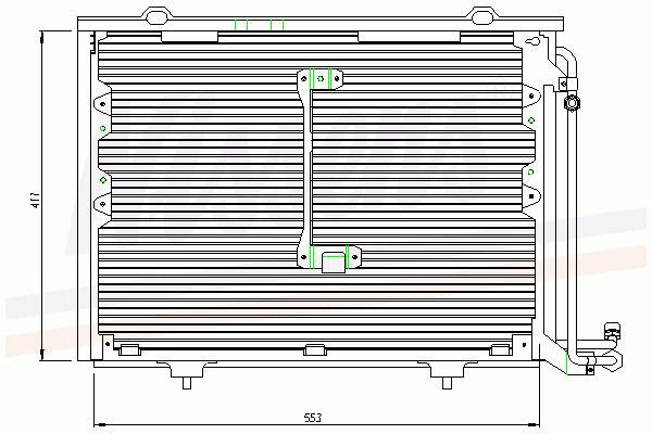 Chłodnica klimatyzacji Mercedes 2028300870 cena, od 109,33 USD