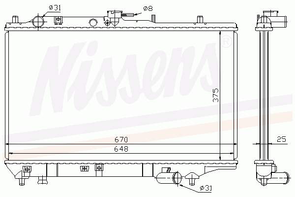 63390 Nissens chłodnica silnika