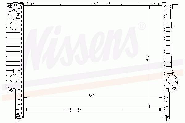 60605 Nissens chłodnica silnika