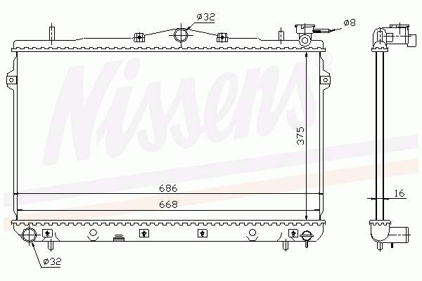 Chłodnica silnika Hyundai/Kia 2531029010 cena, od 98,75 USD
