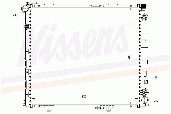 Chłodnica silnika Polcar 50240803 cena, od 160,61 USD