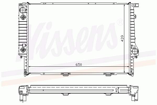Chłodnica silnika Nissens 60748A cena, od 235,09 USD