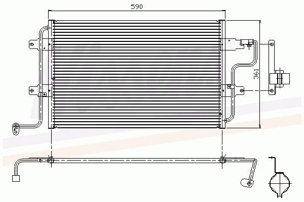 Chłodnica klimatyzacji VAG 1J0820411 cena, od 56,18 USD
