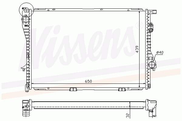 FP 14 A862-X HELLA chłodnica silnika