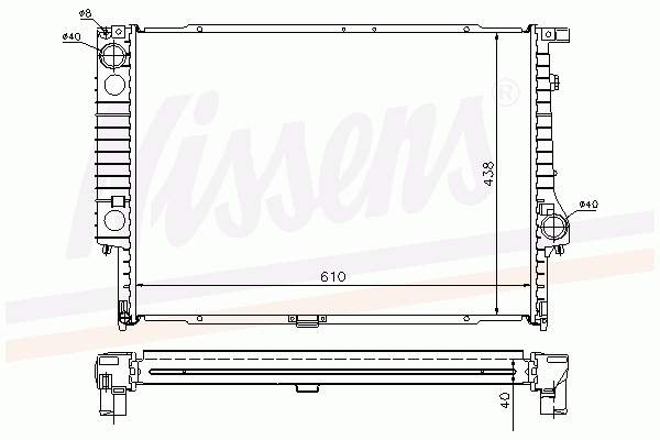 Chłodnica silnika Nissens 60596A