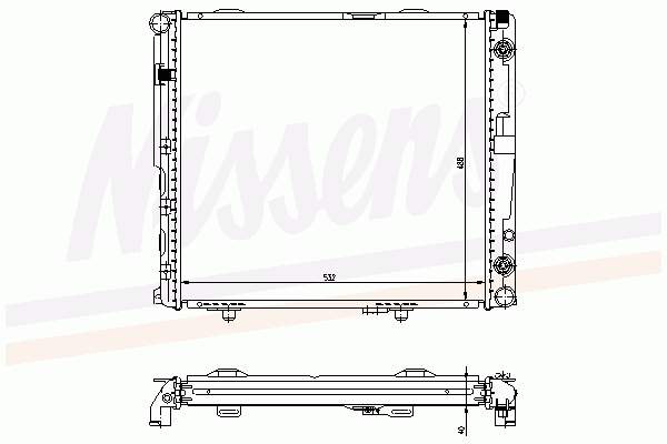 Chłodnica silnika Mercedes 1245009803 cena, od 145,29 USD