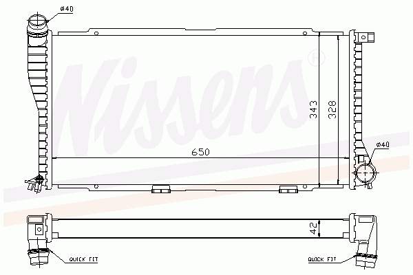 60634A Nissens Chłodnica silnika