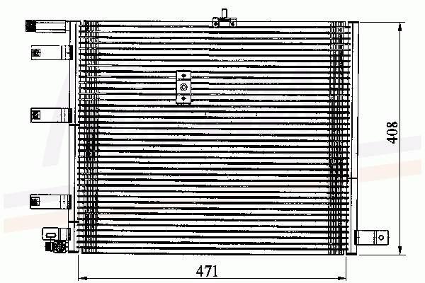 Chłodnica klimatyzacji Saab 9000 