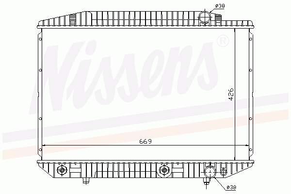 Chłodnica silnika Nissens 62727A cena, od 163,87 USD