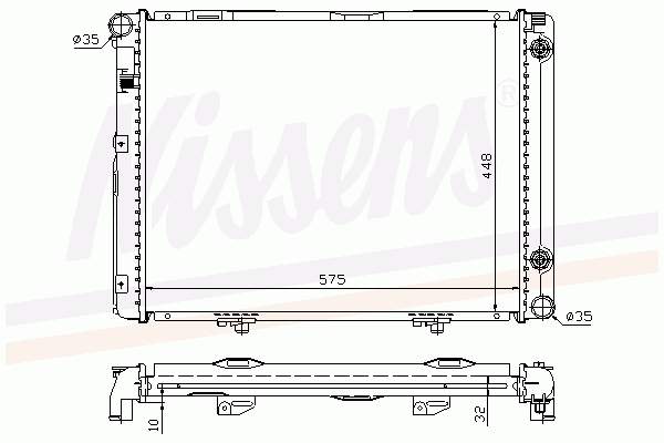 Chłodnica silnika Nissens 62722A cena, od 125,94 USD