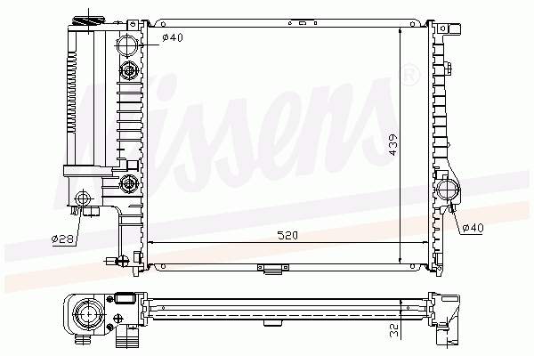 60709A Nissens chłodnica silnika