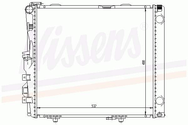 A1245009003 Mercedes Chłodnica silnika