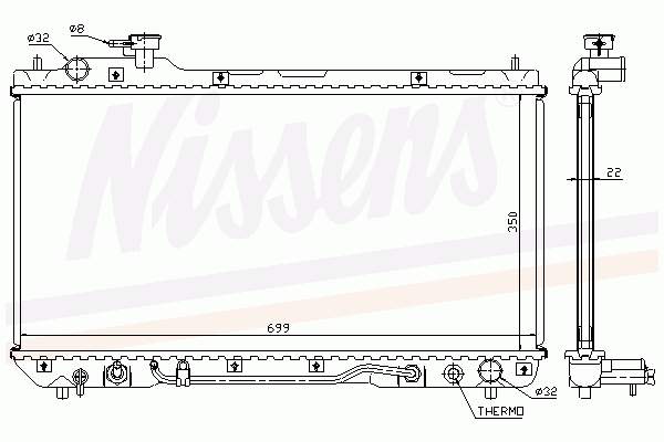 Chłodnica silnika Toyota 164007A500 cena, od 140,49 USD