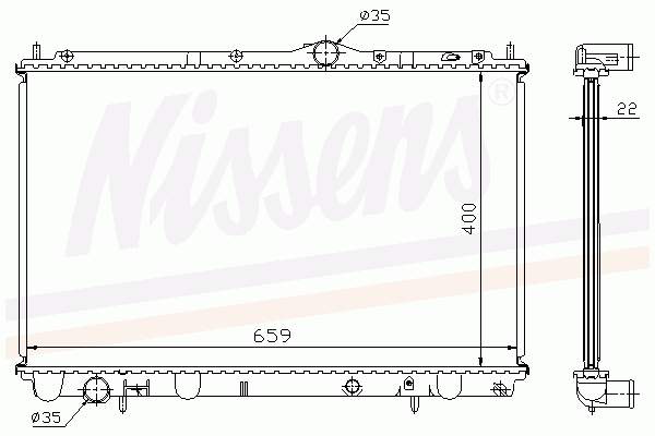 Chłodnica silnika do Volvo V40  VW