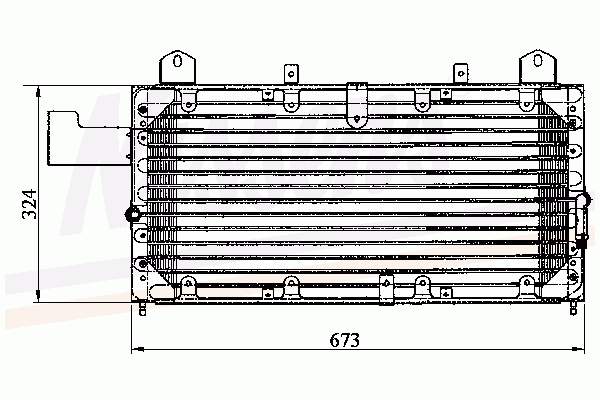 Chłodnica klimatyzacji Land Rover BTR6632 cena, od 153,23 USD