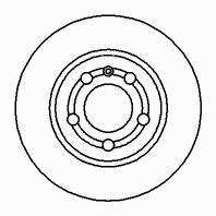 8N0615601B VAG Tarcza hamulcowa tylna