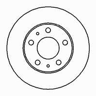 46806234 Peugeot/Citroen tarcza hamulcowa przednia