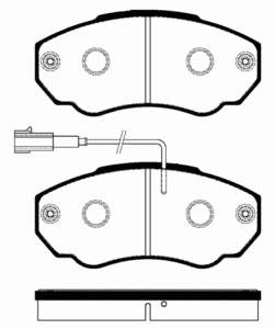 425458 Peugeot/Citroen klocki hamulcowe przednie tarczowe