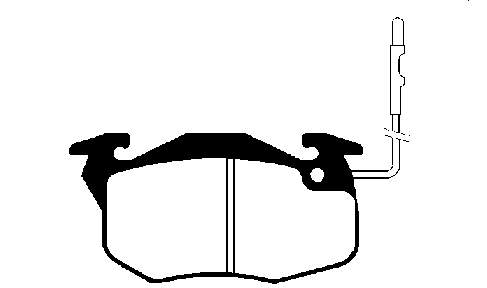 Klocki hamulcowe przednie tarczowe Renault (RVI) 7711130034 cena, od 2,59 USD